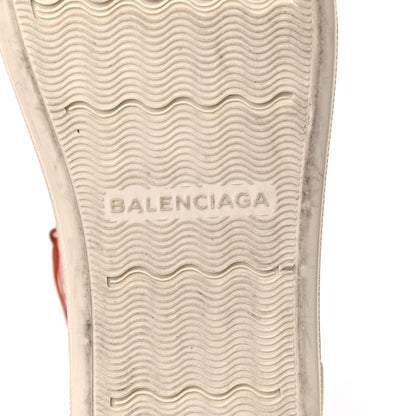 Balenciaga Textured Calfskin Mens High Top Sneakers 44 Orange 6 of 16