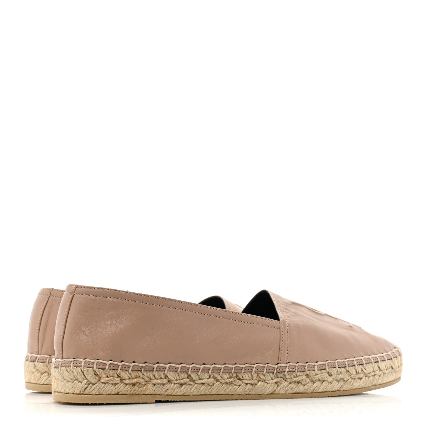 Lambskin Monogram Espadrilles 39 Nude