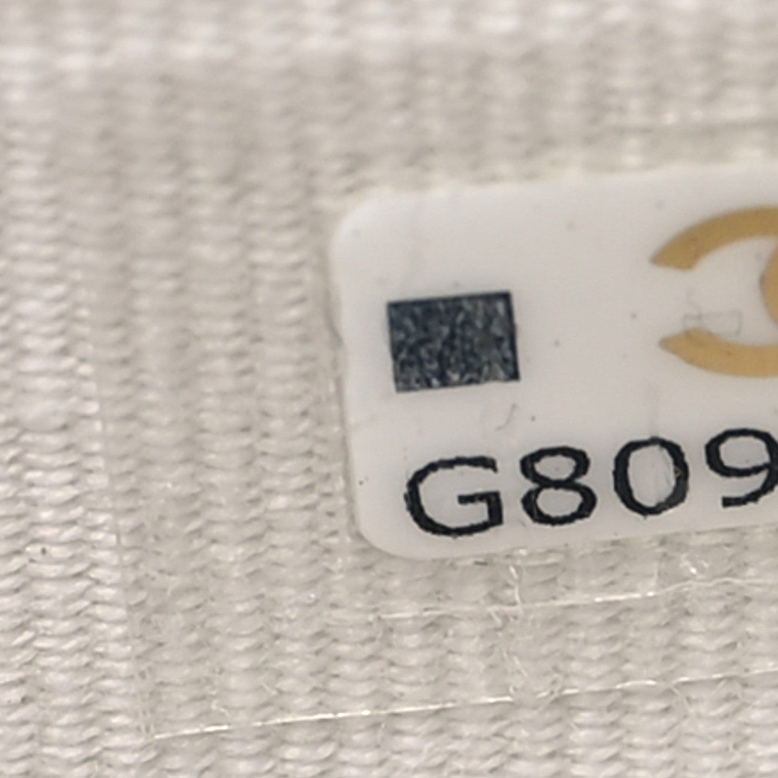 Chanel Caviar Enamel Coco Casino Quilted Zip Coin Purse White 7 of 11