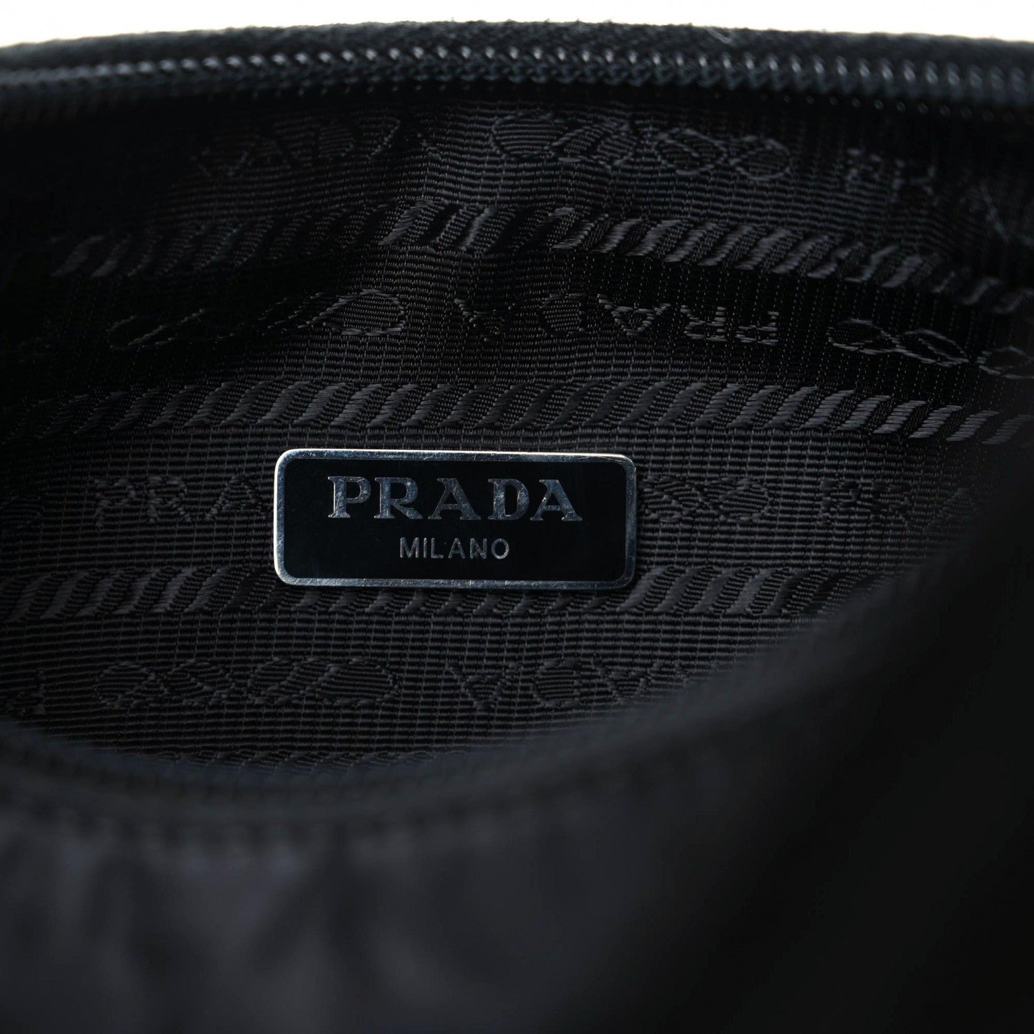 Prada Tessuto Nylon Mini Re-Edition 2000 Bag Black 6 of 14