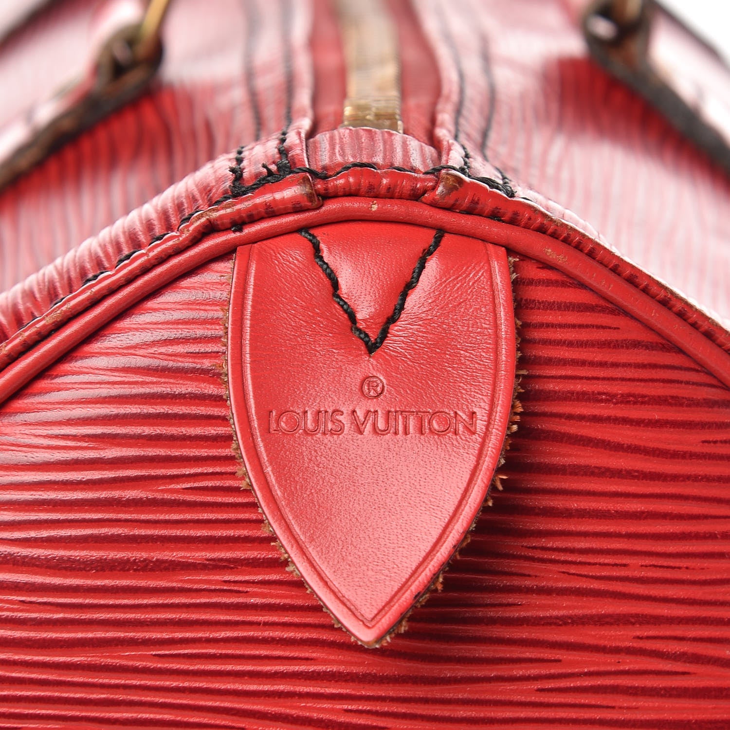 Louis Vuitton Epi Speedy 30 Castillan Red 8 of 39