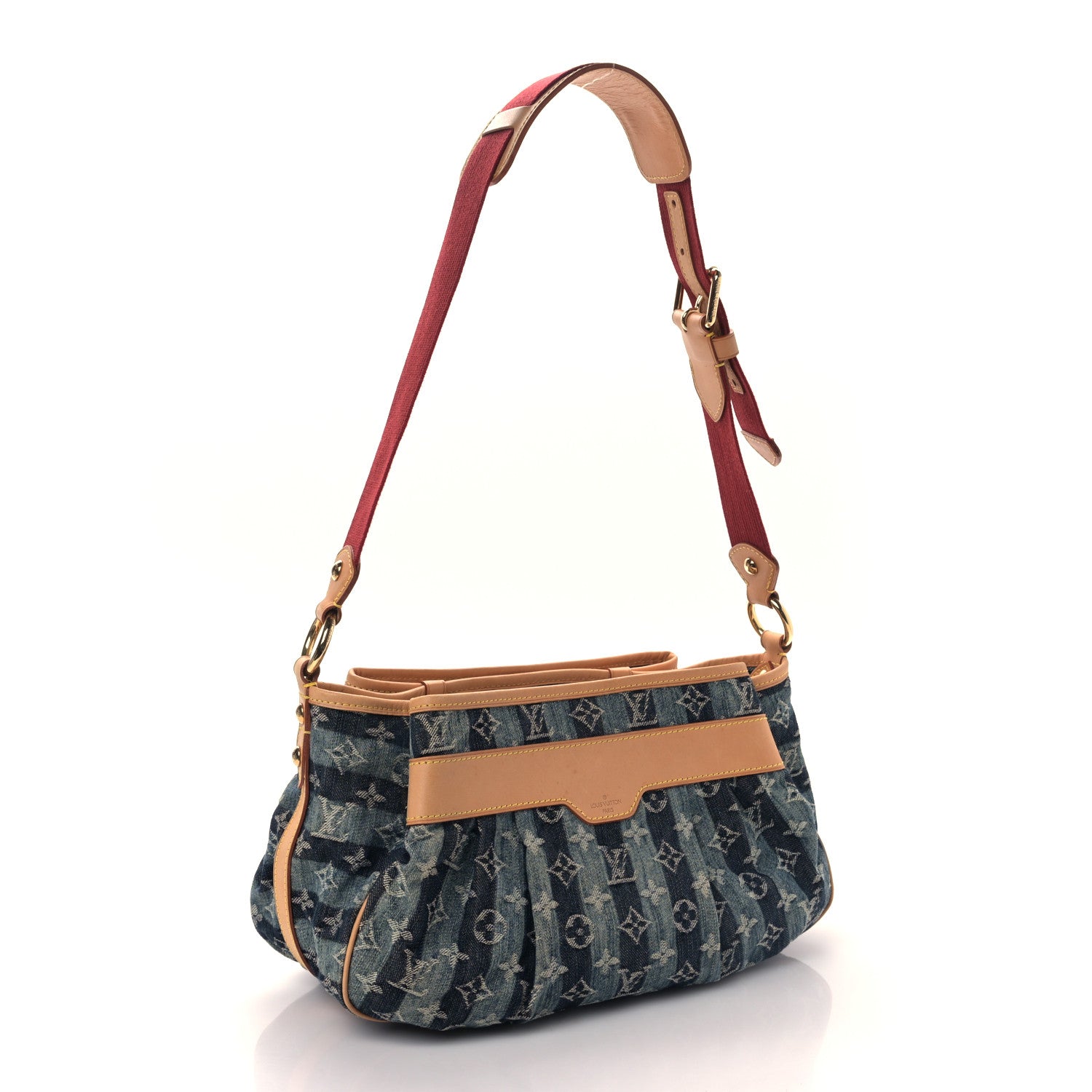 Louis Vuitton Denim Raye Porte Epaule MM 3 of 8