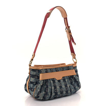 Louis Vuitton Denim Raye Porte Epaule MM 3 of 8