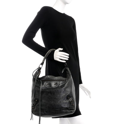 Balenciaga Agneau Classic Hardware Day Hobo Black 2 of 14
