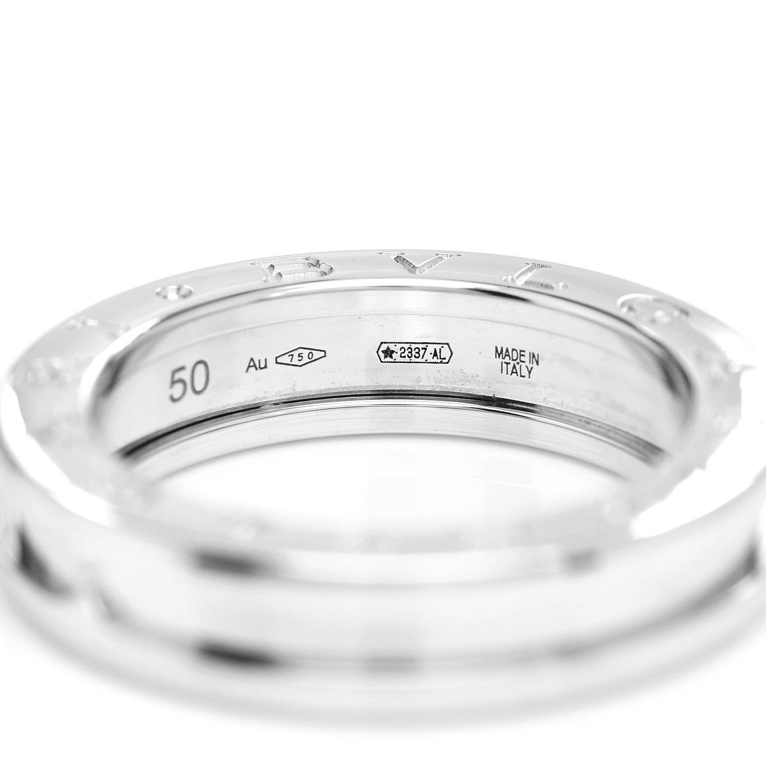 Bulgari 18K White Gold B.Zero1 One-Band Ring 50 5.25 4 of 4