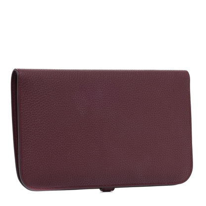 Hermes Togo Dogon Duo Wallet Bordeaux 4 of 10