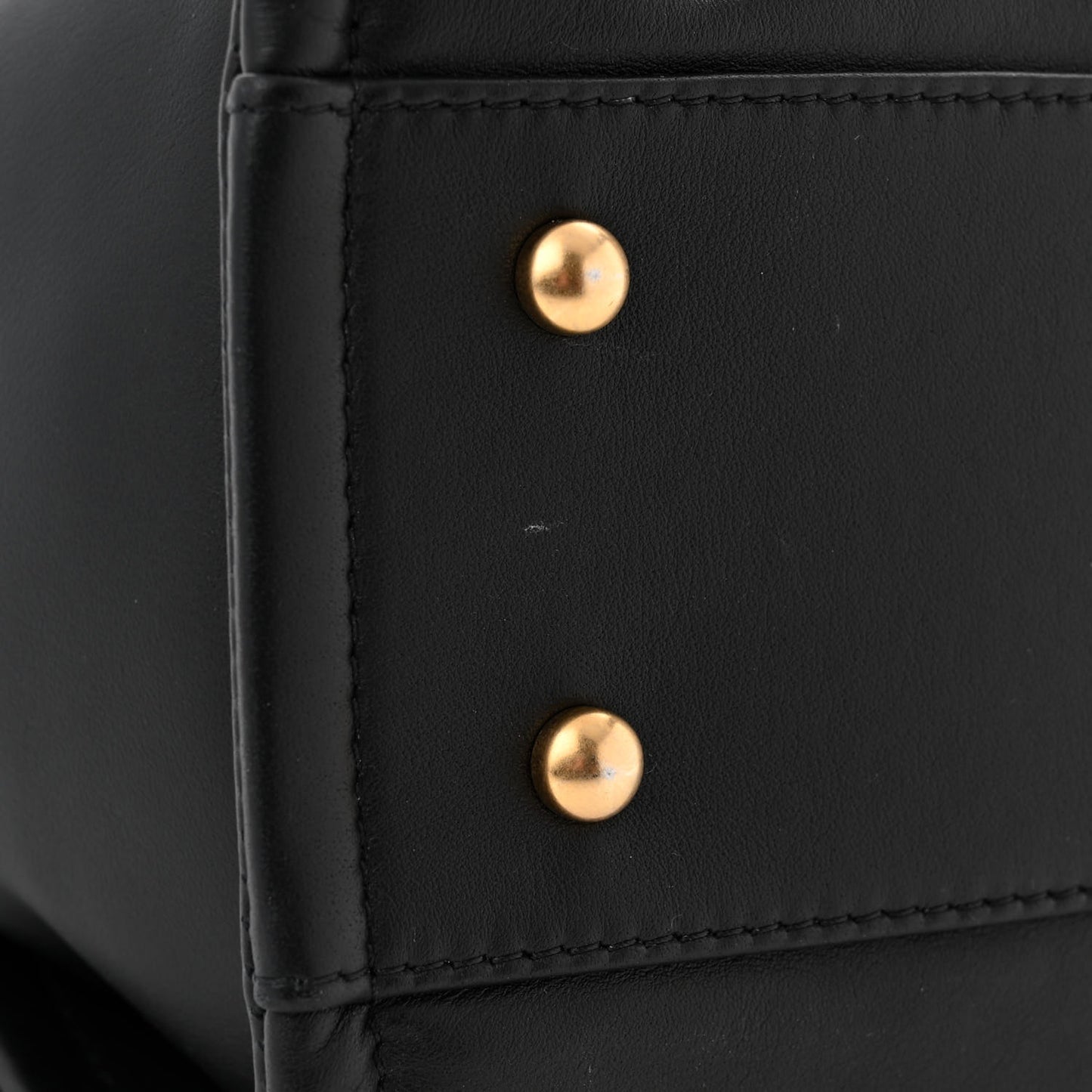 Calfskin Small Deauville Tote Black