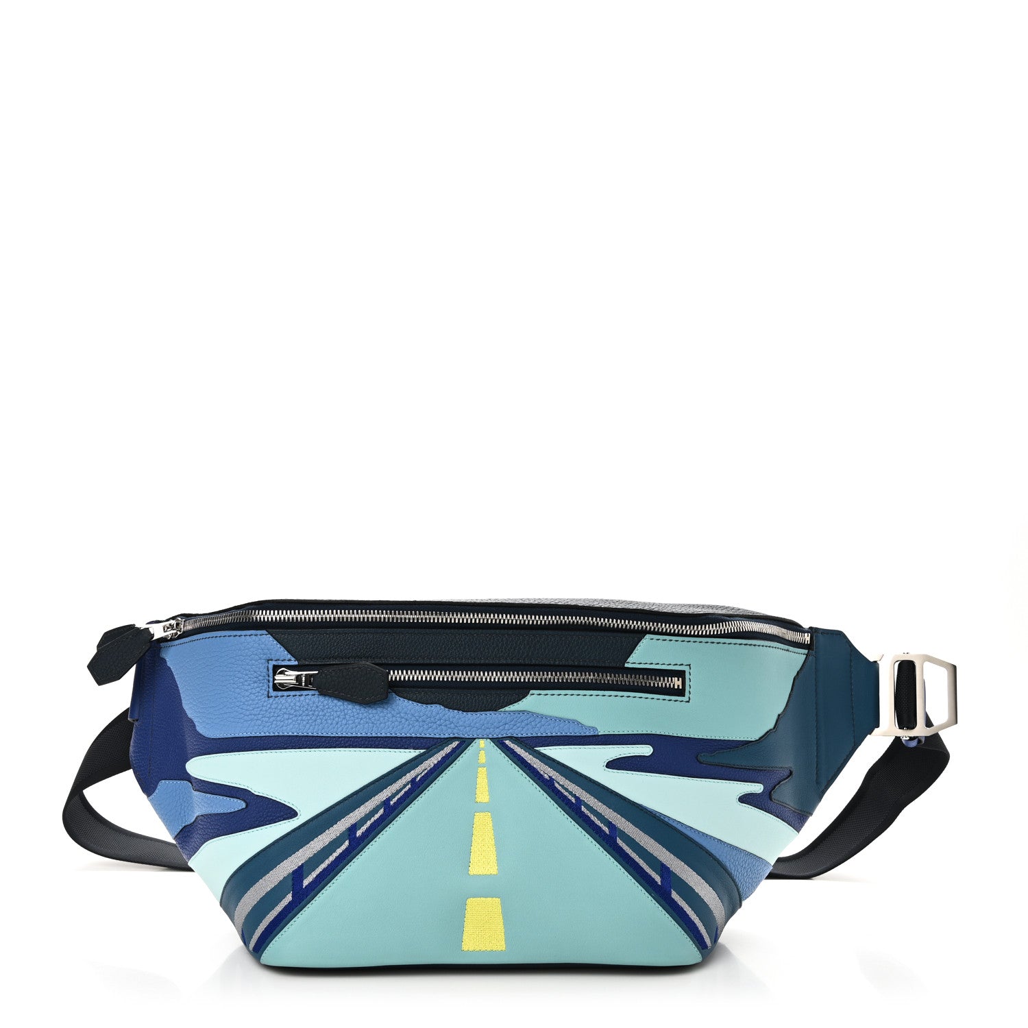 Hermes Togo Swift Endless Road Cityslide Belt Bag Bleu de Prusse 1 of 10