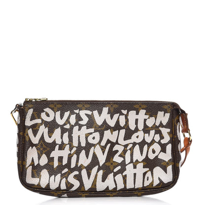 Louis Vuitton Monogram Graffiti Pochette Accessories Silver 1 of 11