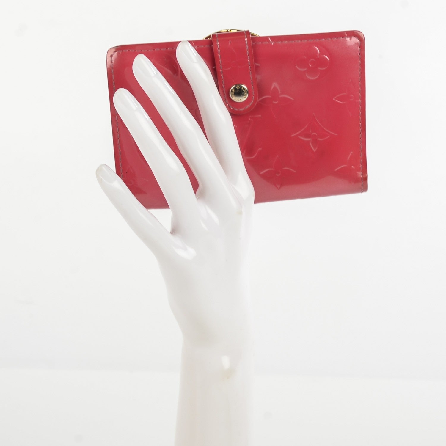 Louis Vuitton Vernis French Purse Wallet Framboise 2 of 9