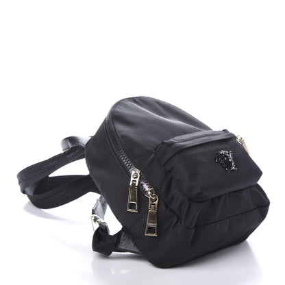Versace Nylon Mini Palazzo Backpack Black 3 of 8
