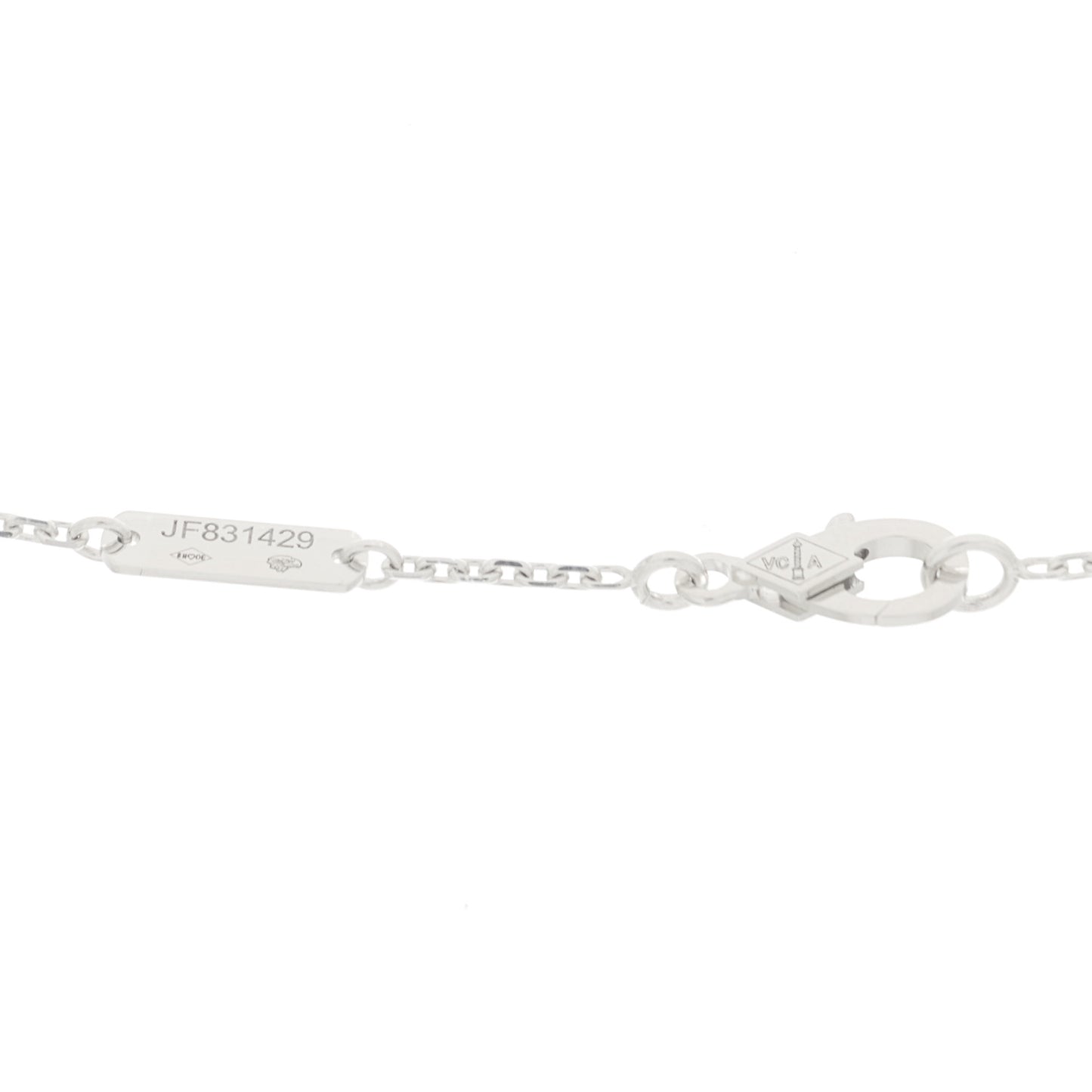 18K White Gold Turquoise Perlee Couleurs Pendant Necklace