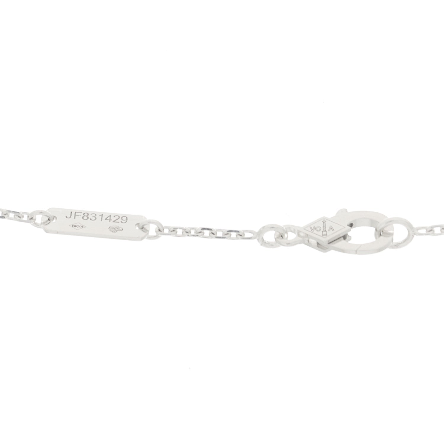 Van Cleef & Arpels 18K White Gold Turquoise Perlee Couleurs Pendant Necklace 4 of 6