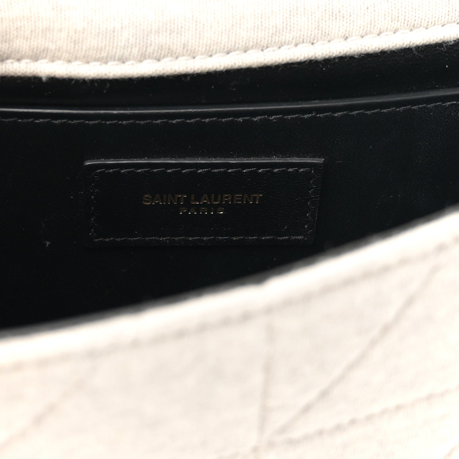Saint Laurent Jersey Wool Patchwork Monogram Medium Jamie Off White 6 of 9