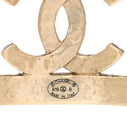 Chanel Metal Logo CC Cuff Gold 3 of 3
