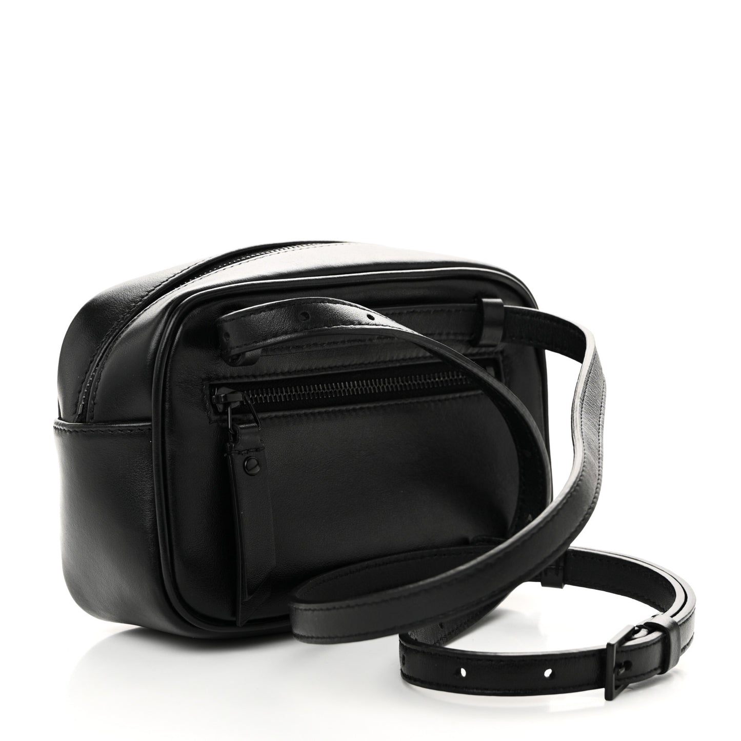 Calfskin Matelasse Monogram Lou Belt Bag Black