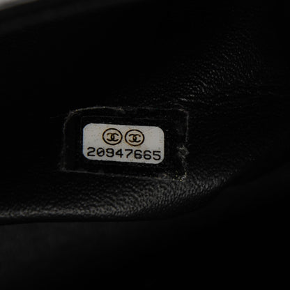 Chanel Lambskin Chevron Quilted Jumbo Double Flap So Black 9 of 9