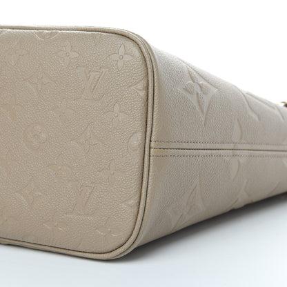 Louis Vuitton Empreinte Monogram Giant Neverfull MM Tourterelle 10 of 11