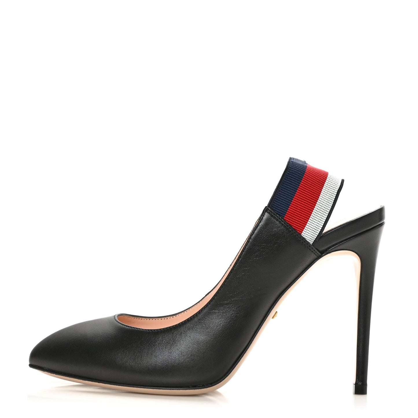 Malaga Kid Web Sylvie High Heel Slingback Pumps 38 Black