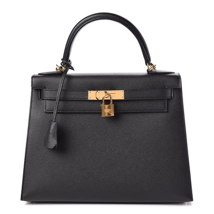 Hermes Epsom Kelly Sellier 28 Black 1 of 43