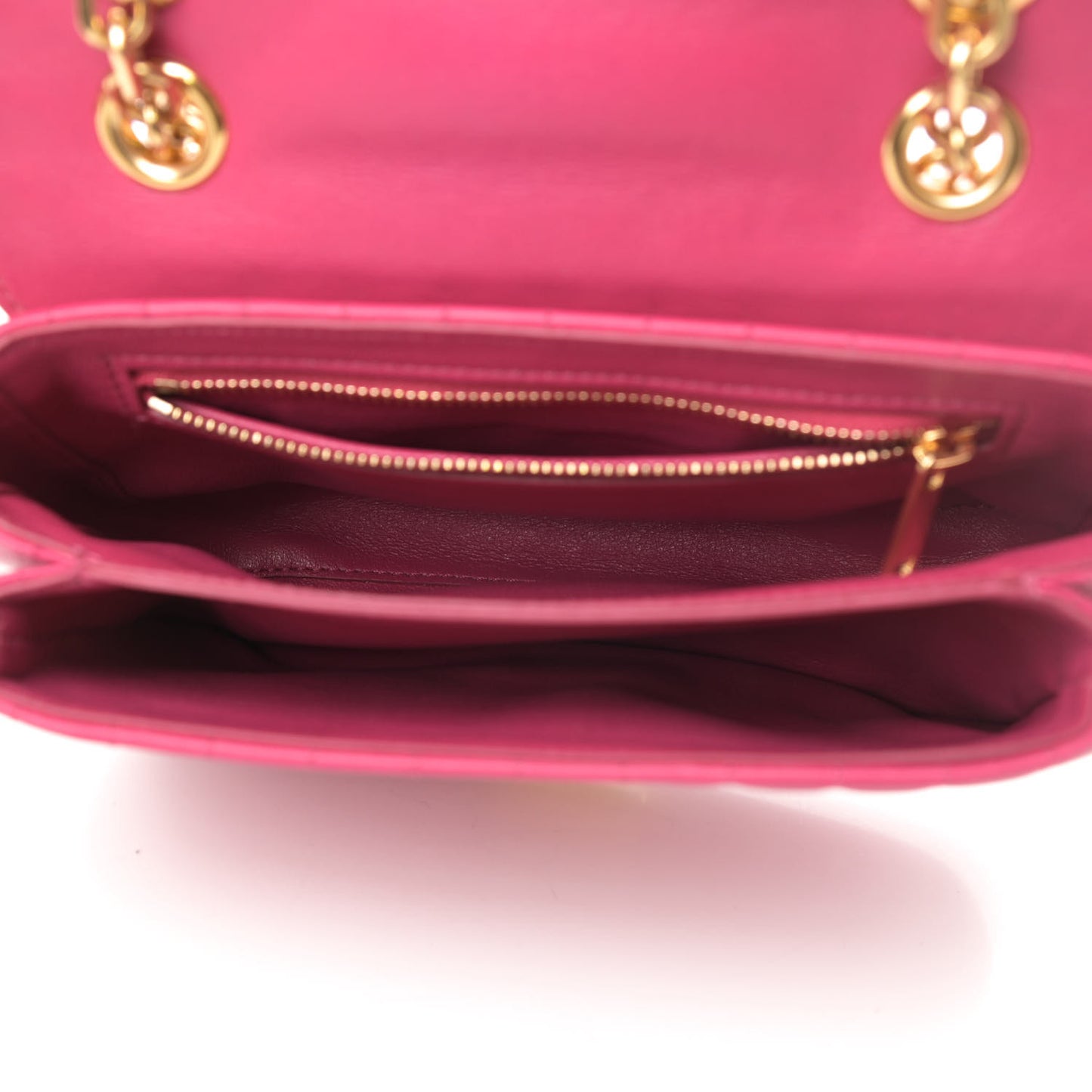 Calfskin Quilted Small C Bag Pink