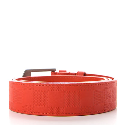 Louis Vuitton Damier Infini Calfskin 35mm Belt 95 38 Magma 2 of 4