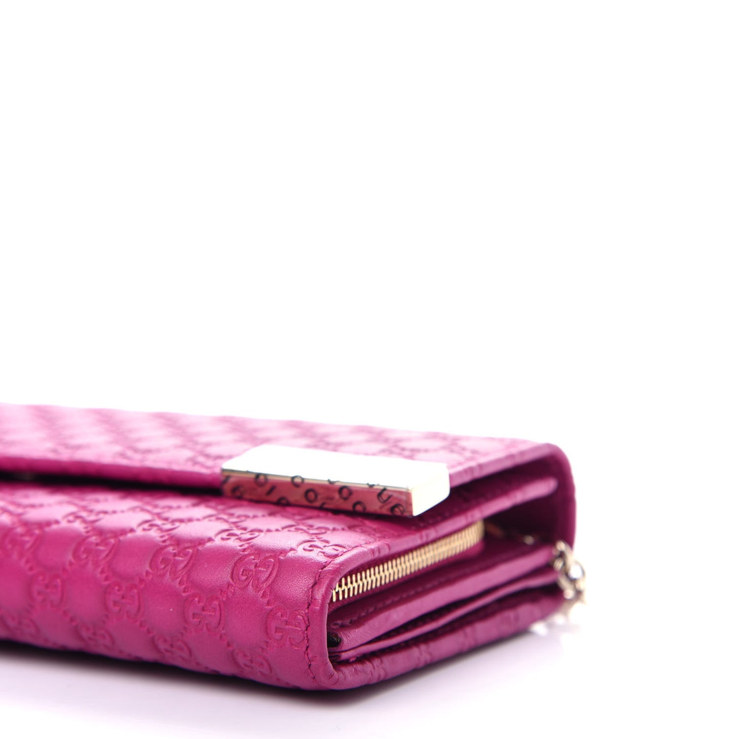 Soft Microguccissima Dice Chain Wallet Bright Bouganville