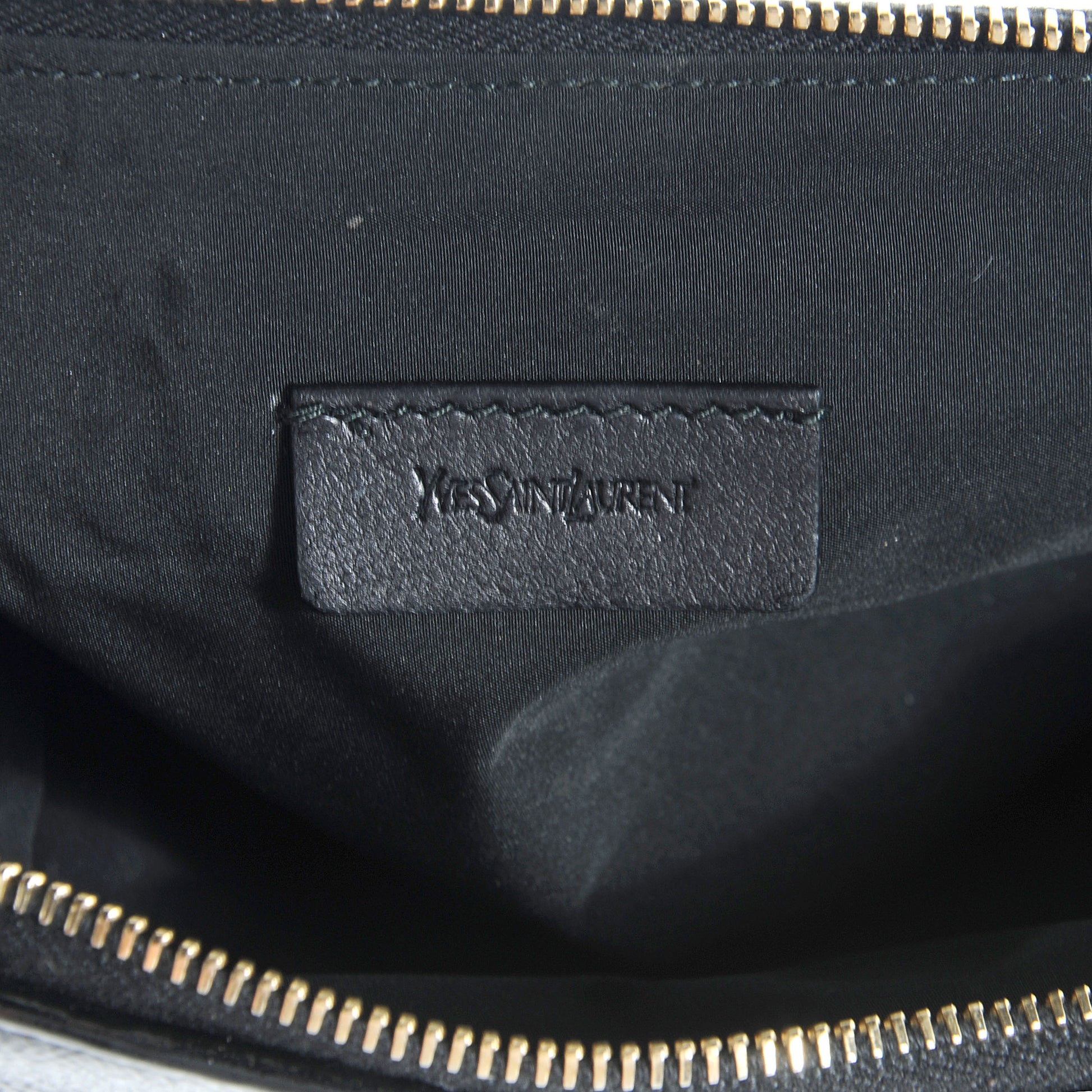 Saint Laurent Patent Y-Mail Cosmetic Case Black 6 of 7