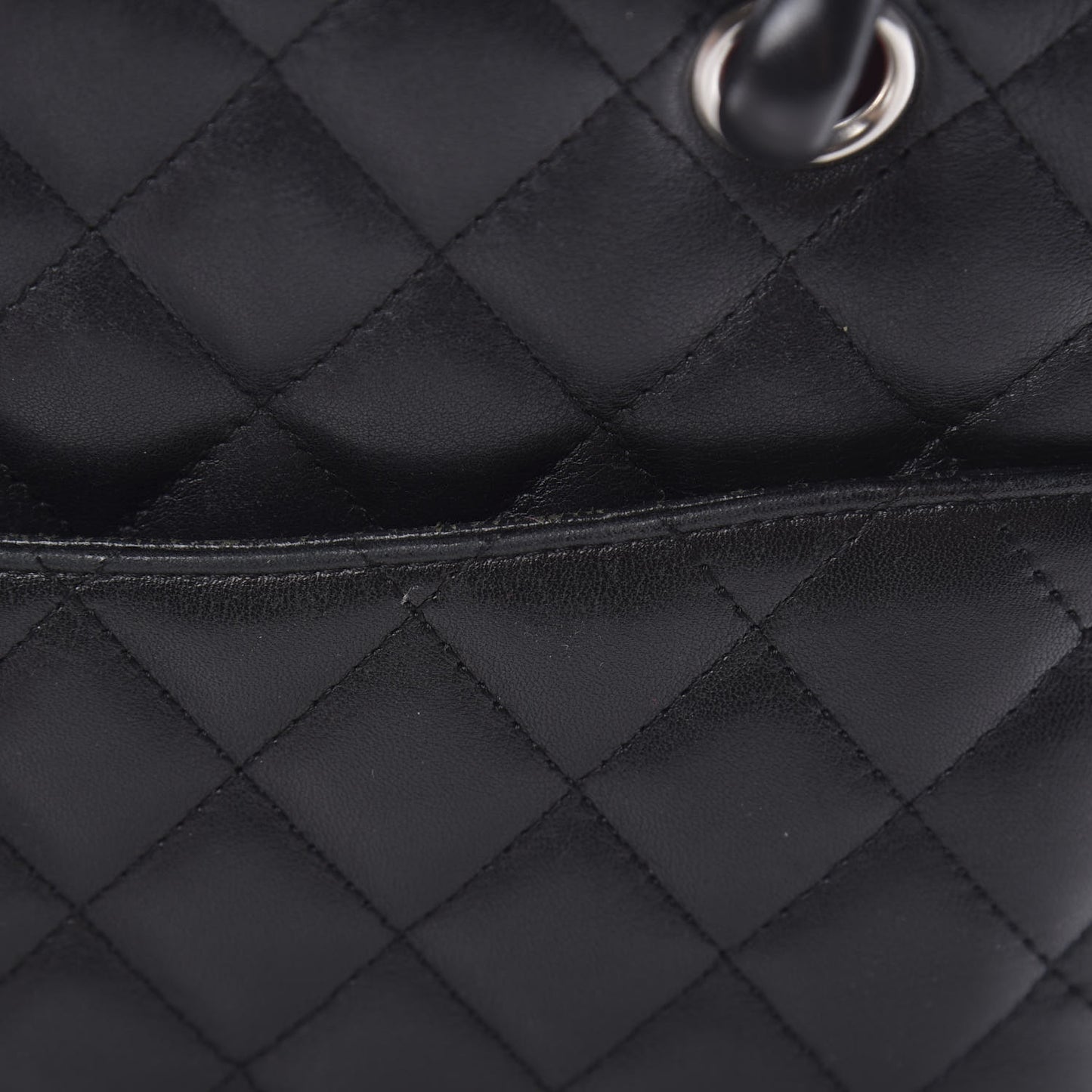 Calfskin Quilted Large Cambon Tote Black