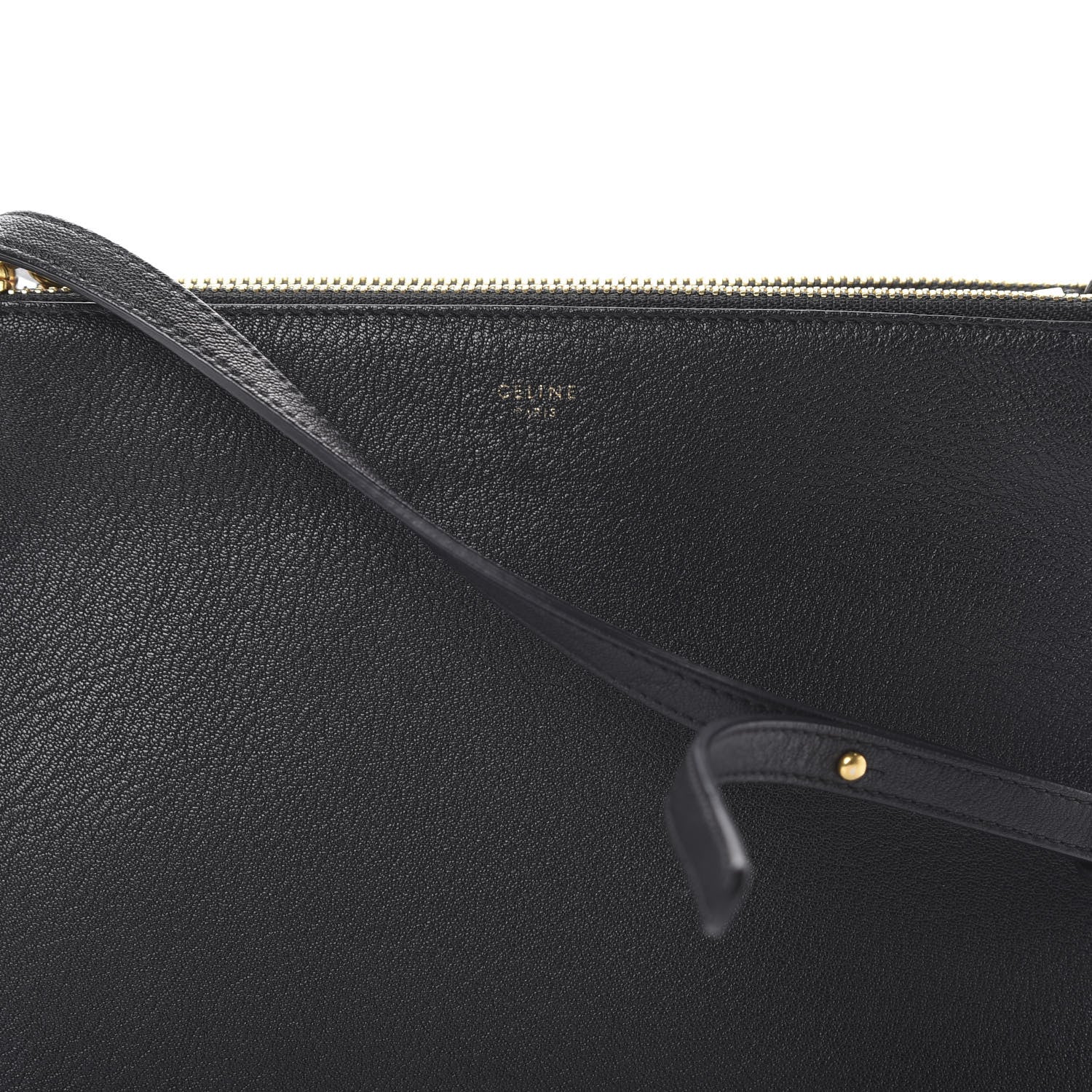Celine Lambskin Small Trio Crossbody Bag Black 9 of 11