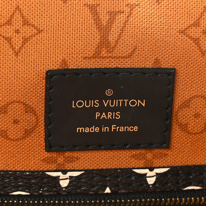 Louis Vuitton Monogram Giant Crafty Neverfull MM Creme Caramel 6 of 8