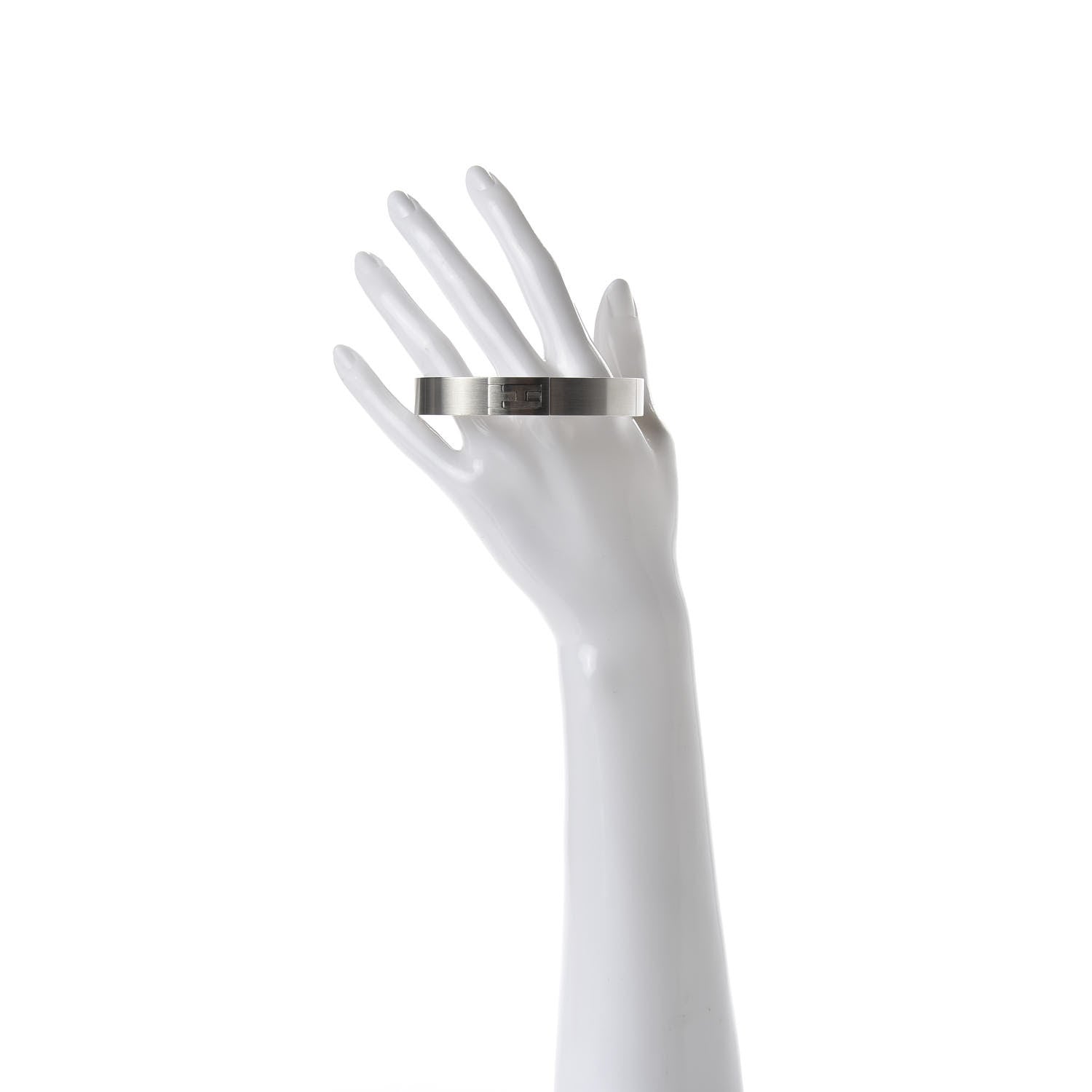 Hermes Brushed Paladium Jet Bracelet 2 of 7
