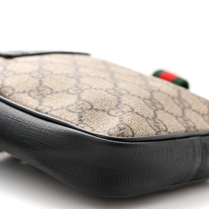 Gucci GG Supreme Monogram Web Belt Bag Black 12 of 13