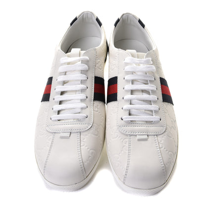 Gucci Guccissima Womens Web Sneakers 41 White 5 of 7
