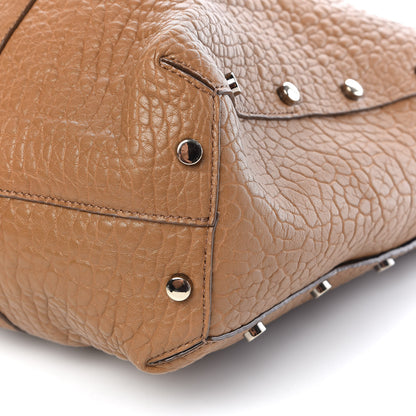 Jimmy Choo Grained Lambskin Studded Lockett Shopper Tote Tan 16 of 16