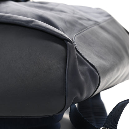 Louis Vuitton Calfskin Nylon V Line Pulse Backpack Navy Black 9 of 9