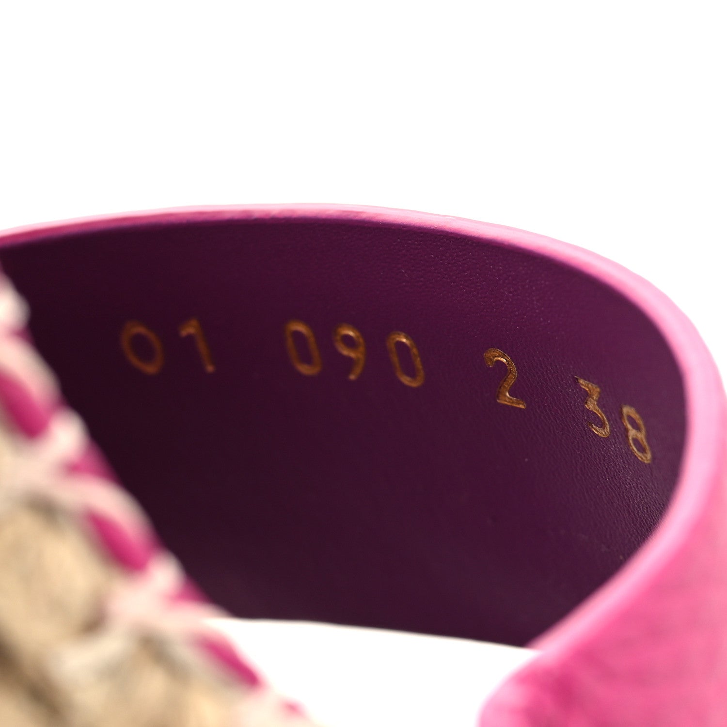 Valentino Garavani Grained Calfskin Rockstud Ankle Strap Espadrille 15/105mm Wedge Sandals 38 Rose Violet Prune 6 of 9