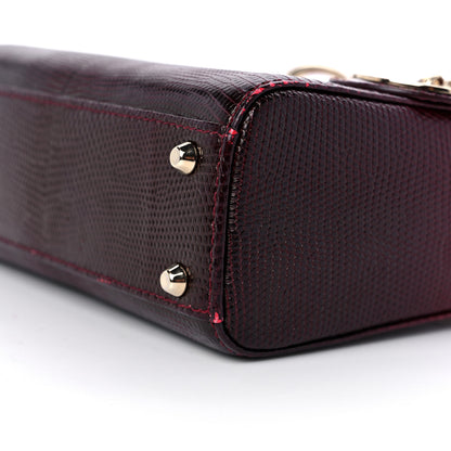 Christian Dior Lizard Gradient Mini Lady Dior Red 8 of 15
