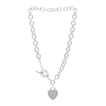 Tiffany Sterling Silver Heart Tag Toggle Necklace 3 of 4