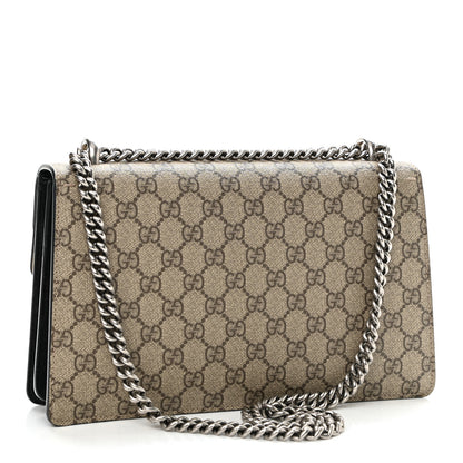 Gucci GG Supreme Monogram Small Dionysus Shoulder Bag Black 3 of 12