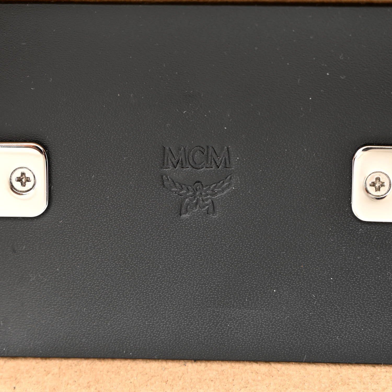 MCM Calfskin Ottomar Logo Mini Soft Berlin Crossbody Black 6 of 10