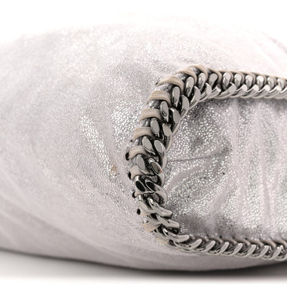 Stella McCartney Metallic Shaggy Deer Small Falabella Tote Silver 8 of 9