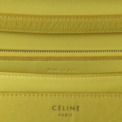 Celine Liege Calfskin Medium Classic Box Flap Bag Fluo Yellow 7 of 10