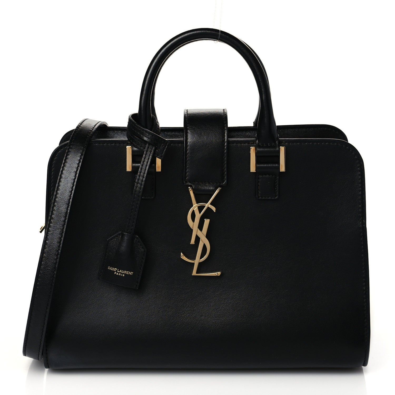 Saint Laurent Calfskin Monogram Baby Cabas Black 1 of 9