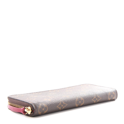 Louis Vuitton Monogram Clemence Wallet Fuchsia 2 of 10