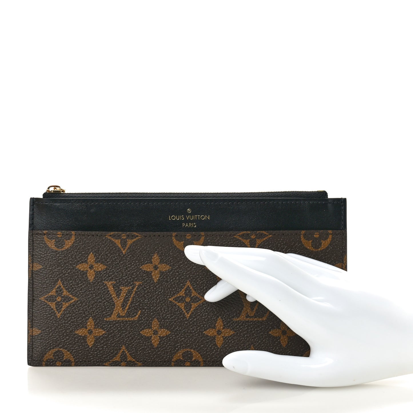 Monogram Slim Purse Black