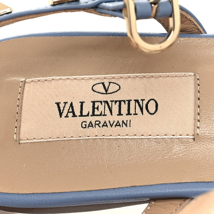 Valentino Garavani Calfskin Rockstud Gladiator Flat Sandals 35.5 Angel 7 of 7