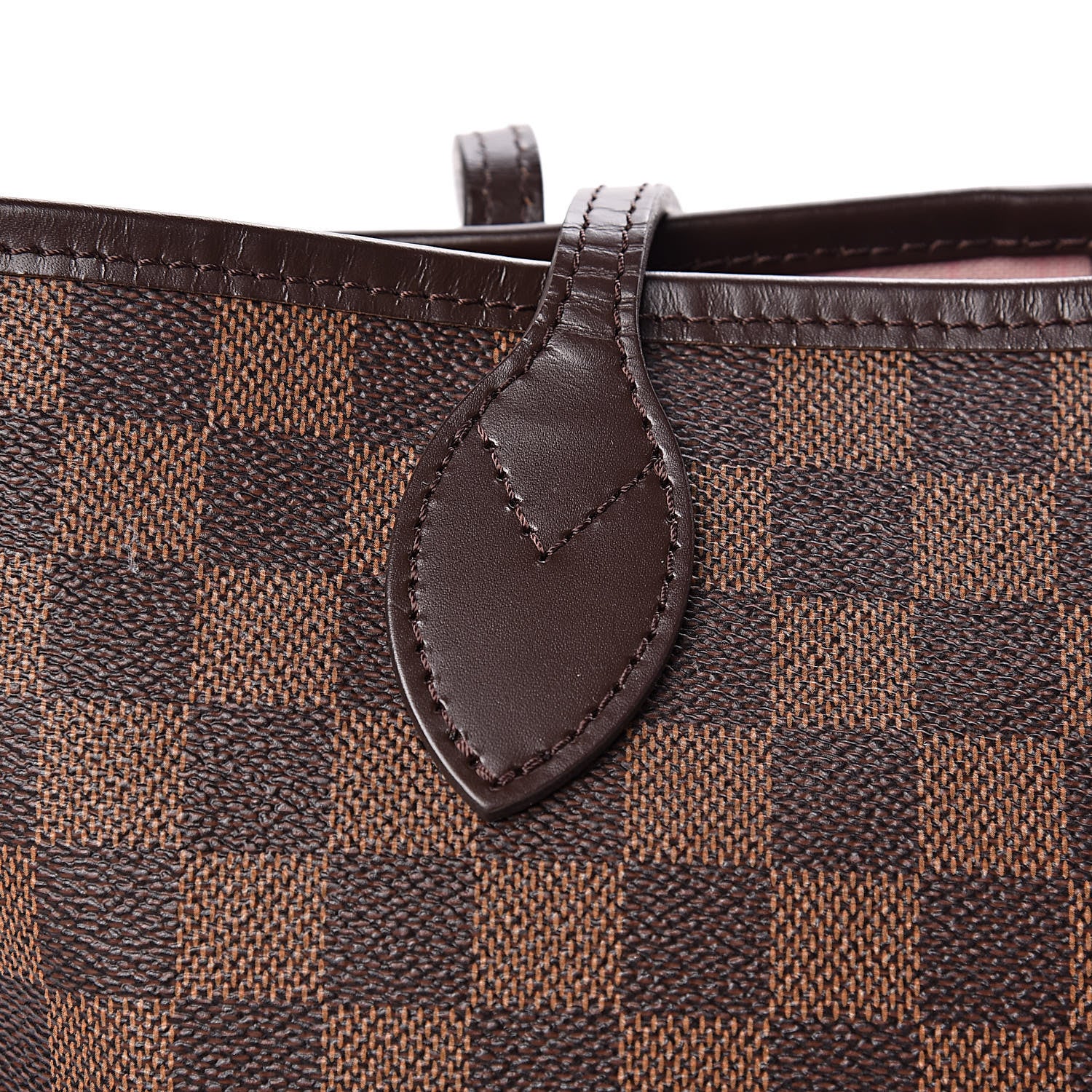 Louis Vuitton Damier Ebene Neo Neverfull MM Rose Ballerine 12 of 17