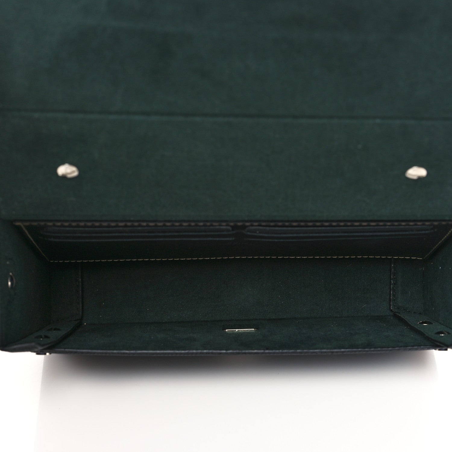 Fendi Vitello King FF Lines Embossed Baguette Soft Trunk Black 4 of 6