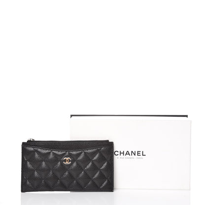 Chanel Caviar Quilted Classic Zip Pouch Black 8 of 8
